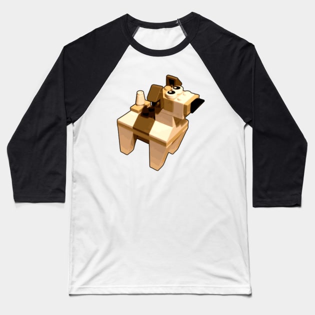 Brick Creations - Dog Baseball T-Shirt by druscilla13
